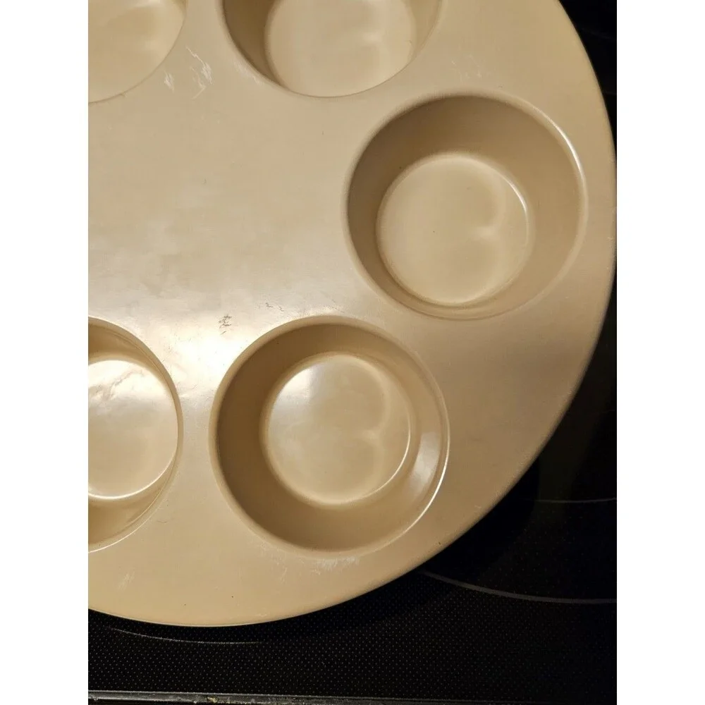 Vintage Anchor Hocking MicroWare PM447-TI Microwave Cupcake Pan Muffin Pan